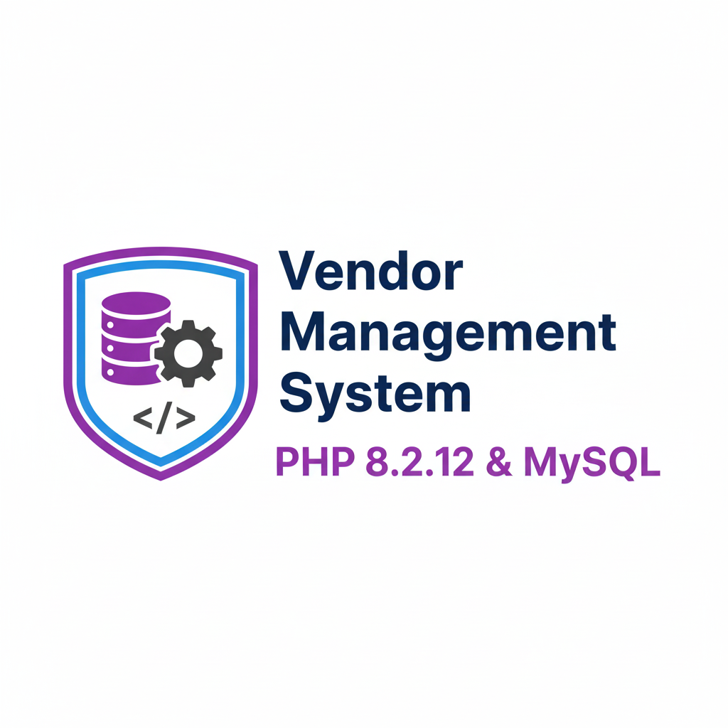 Vendor Management System in PHP & MySQL